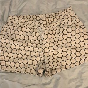 JCrew polka dot pull on shorts